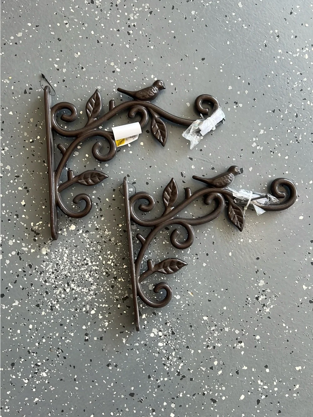 Decorative Brown Bird Wall Bracket Pair - from Home Depot.